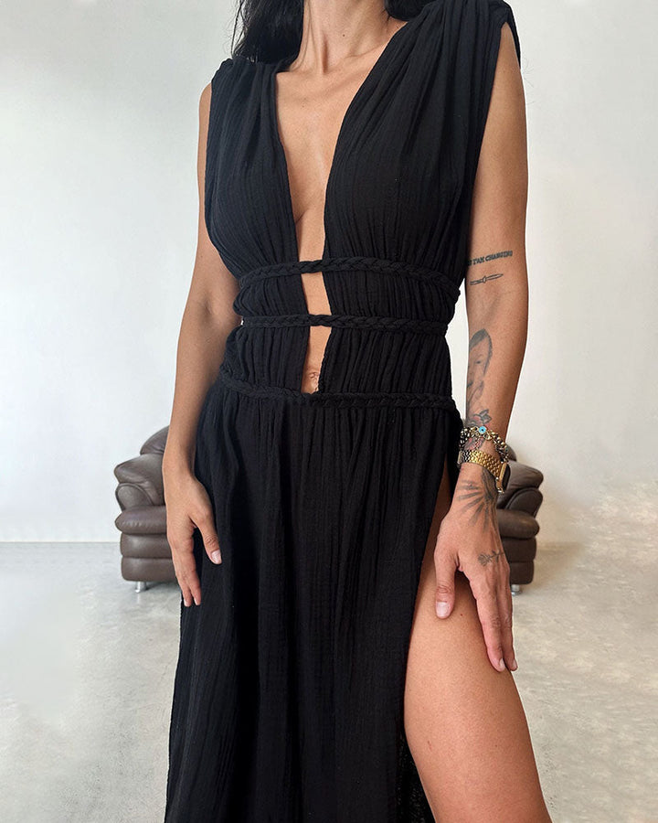 Zolla - Robe Texturée Fendue