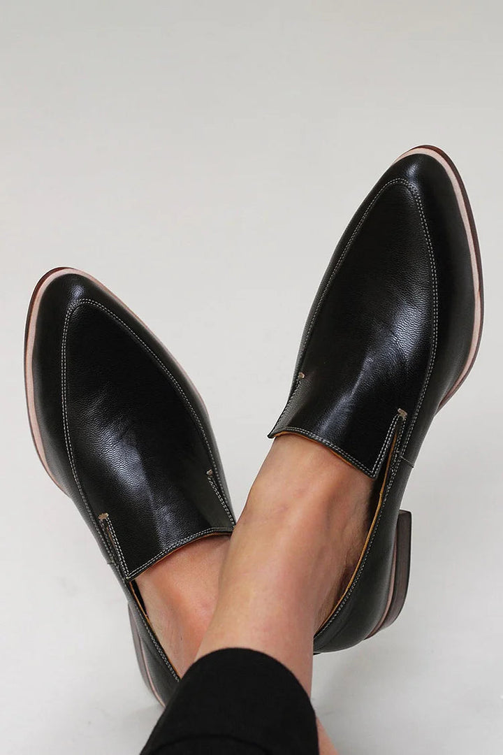 Zofia™ | Mocassin Noir Patchwork