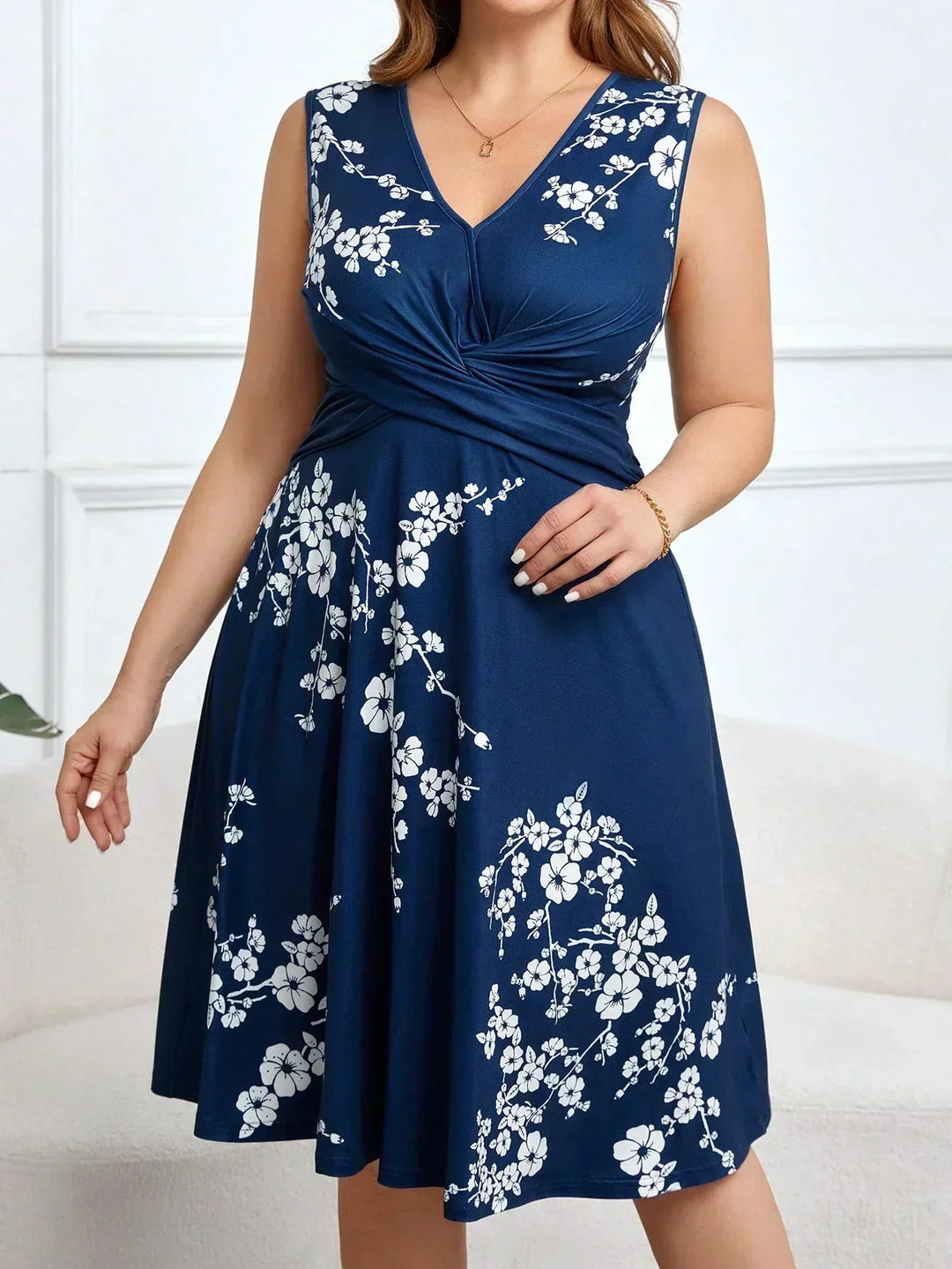 Danica - Robe portefeuille florale