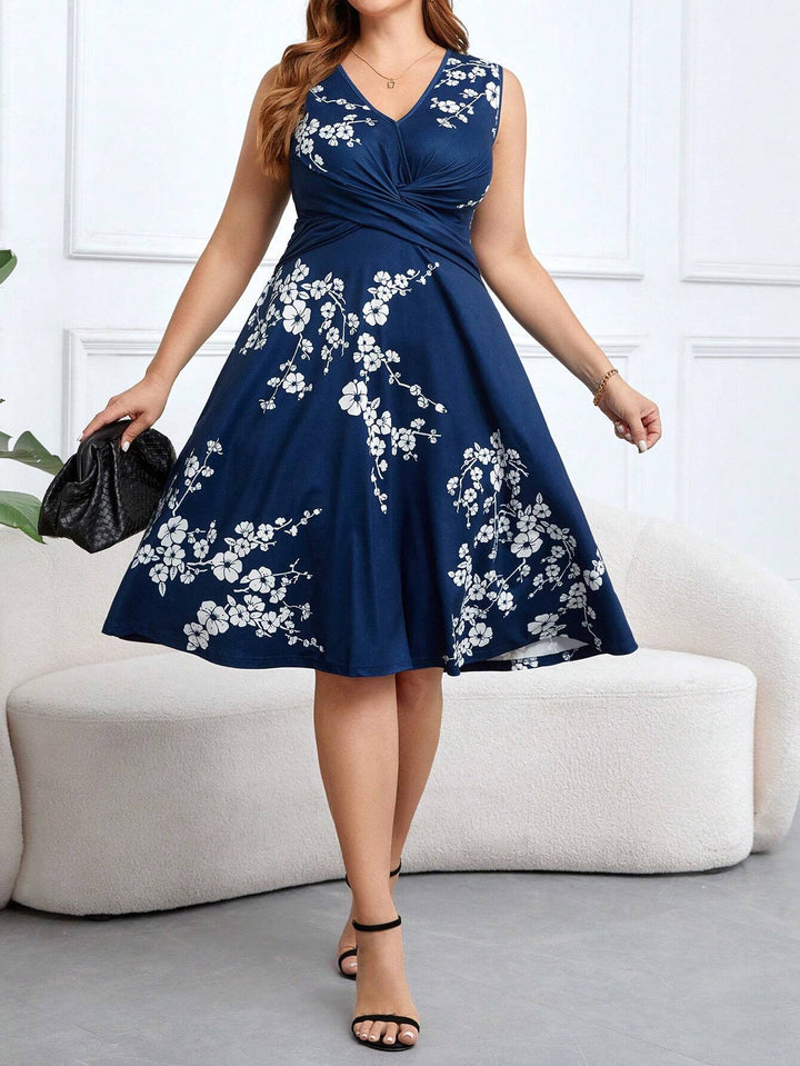 Danica - Robe portefeuille florale