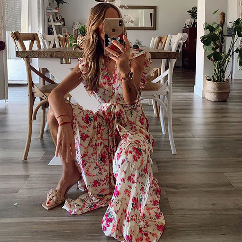 Shera - Robe Maxi Fleurie