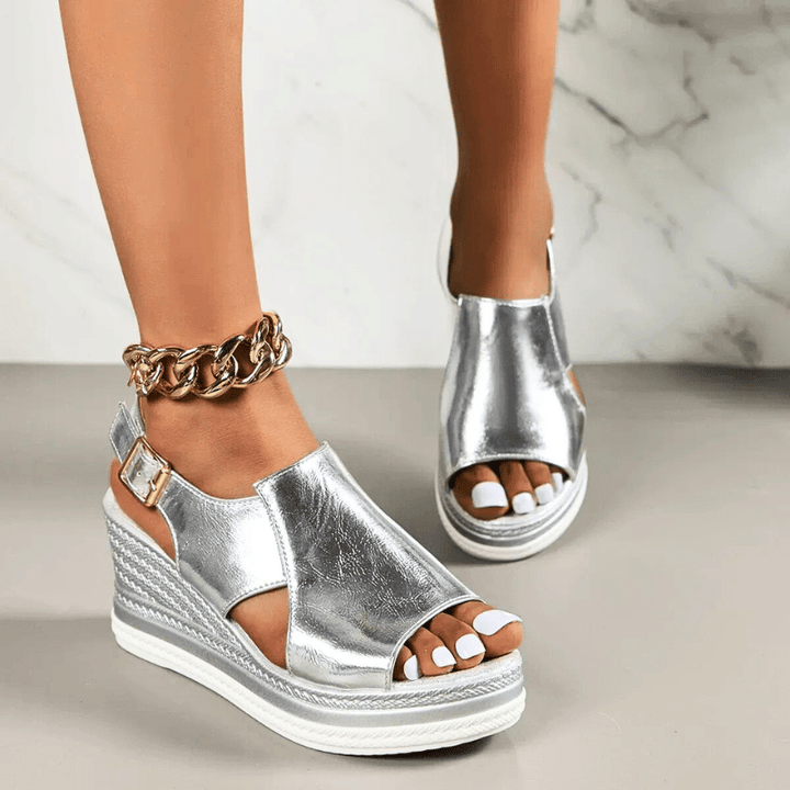 Baylie - Sandales Métalliques Élégantes