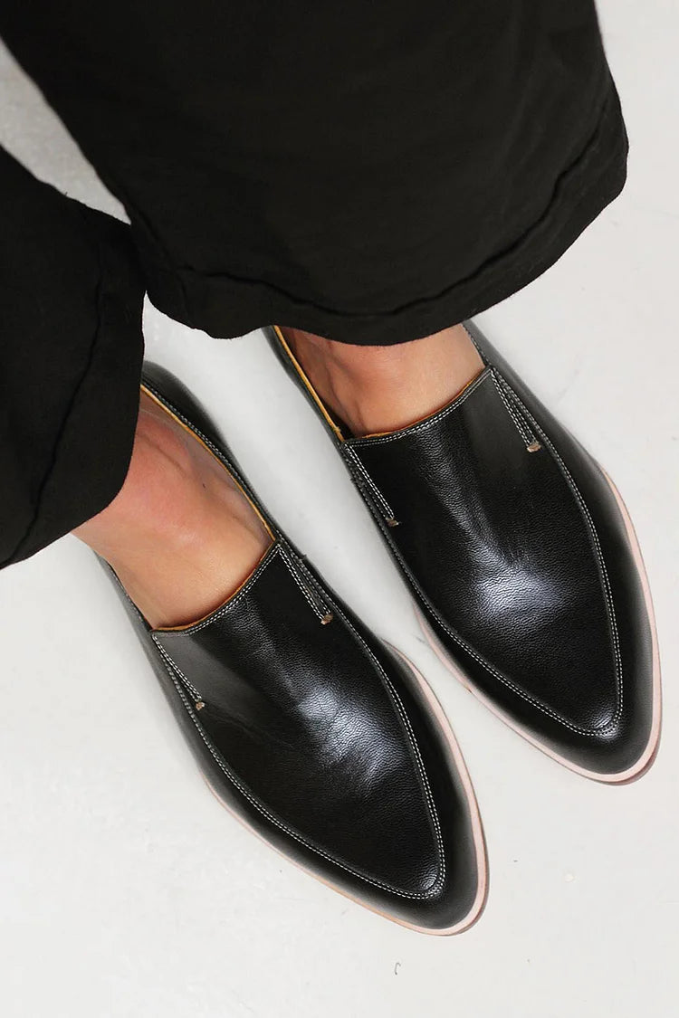 Zofia™ | Mocassin Noir Patchwork