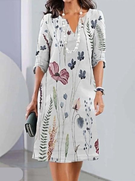 ELEANOR | ROBE FLOREALE SUPERPOSÉE