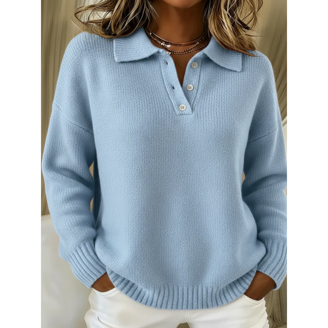 Charlotte | Pull à col polo doux