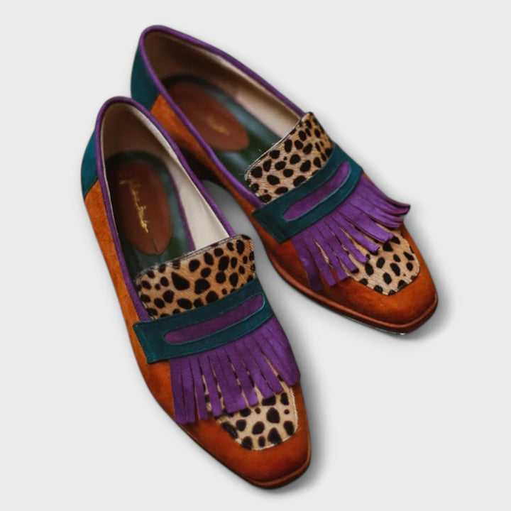 Fallon™ | Mocassin Léopard Marron