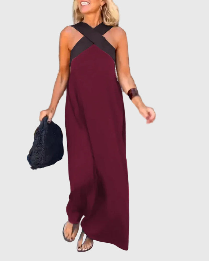 Elena | Robe Maxi Élégante et Fluide