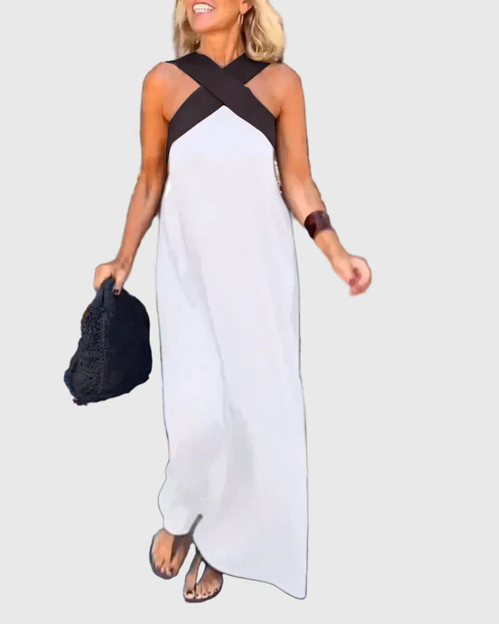 Elena | Robe Maxi Élégante et Fluide