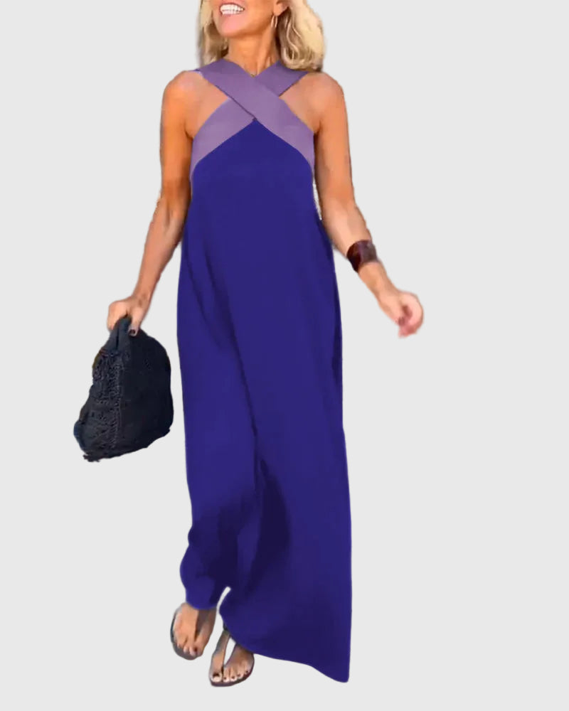 Elena | Robe Maxi Élégante et Fluide