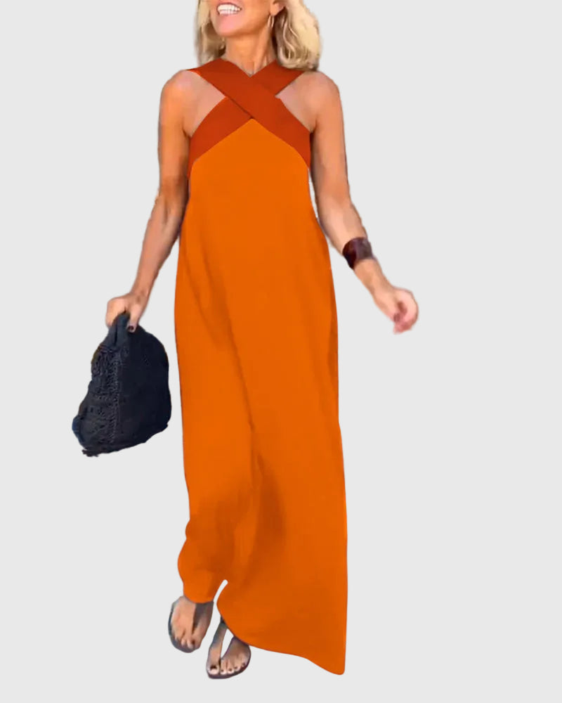 Elena | Robe Maxi Élégante et Fluide