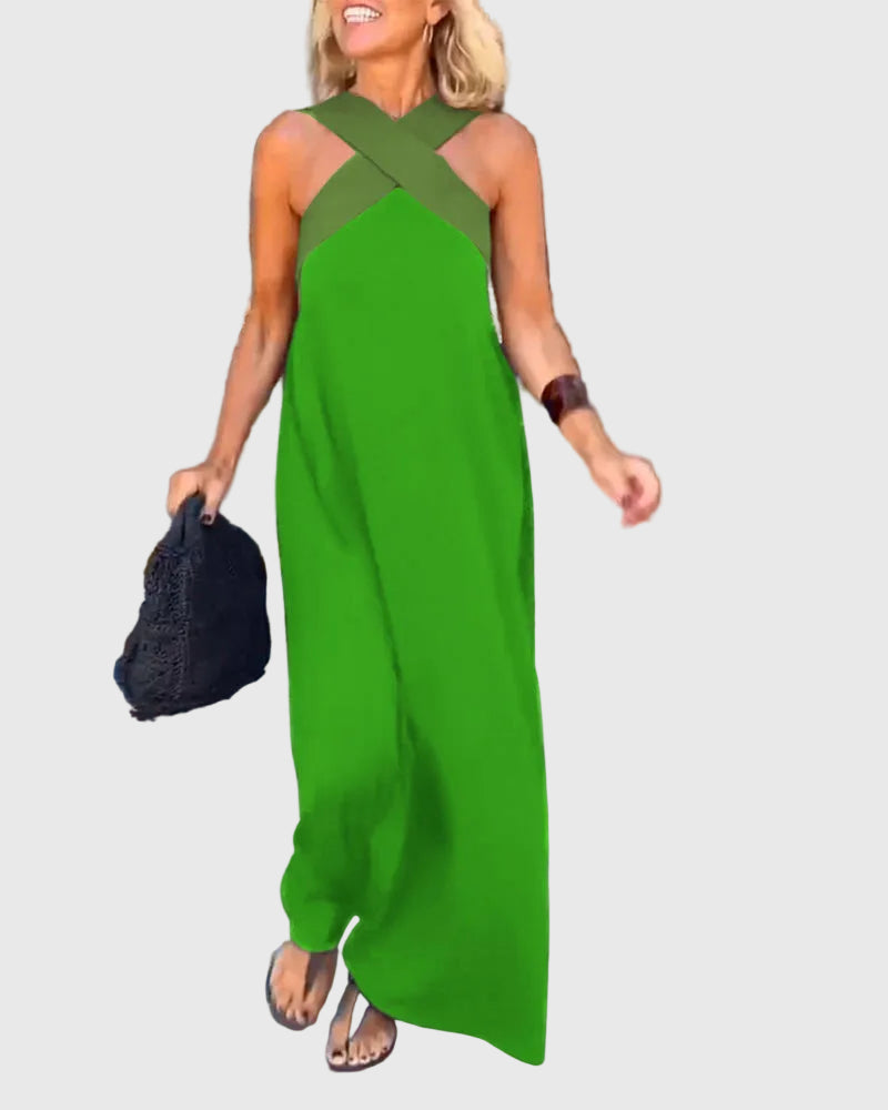 Elena | Robe Maxi Élégante et Fluide