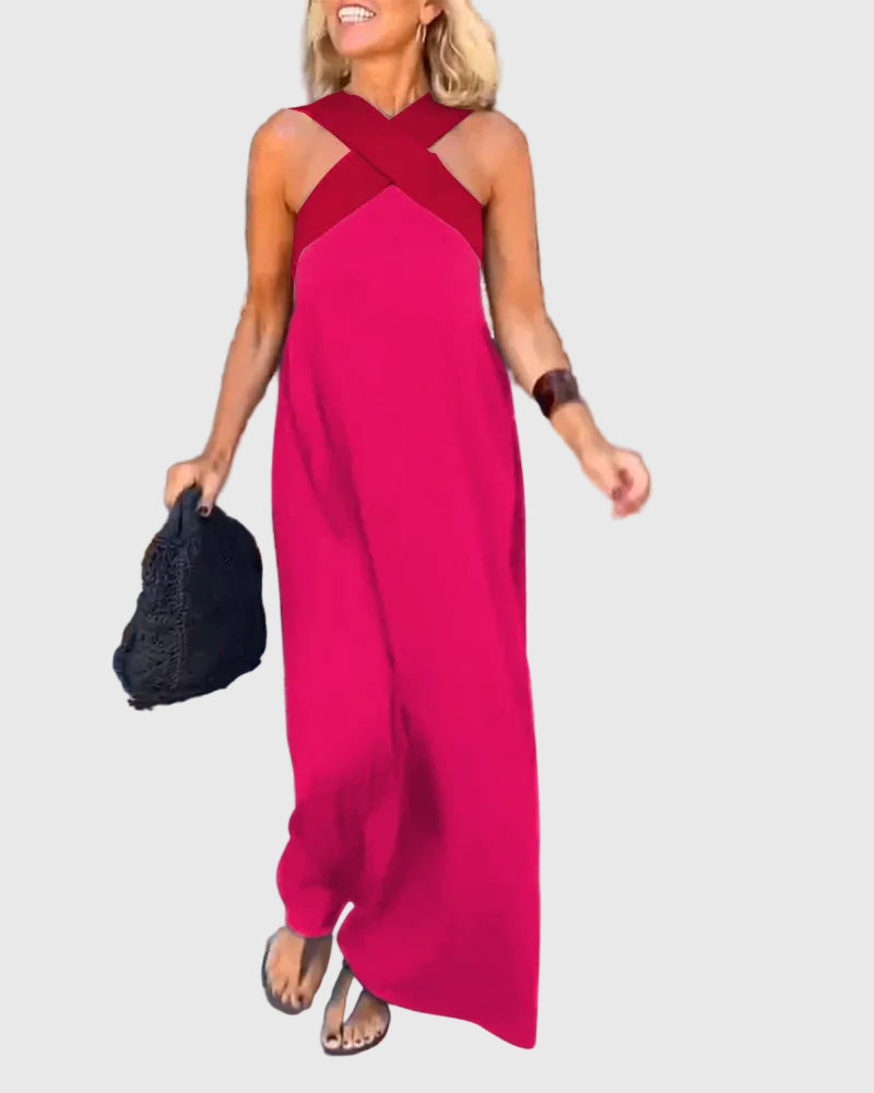 Elena | Robe Maxi Élégante et Fluide