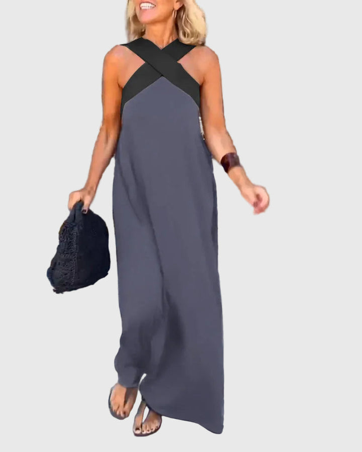 Elena | Robe Maxi Élégante et Fluide