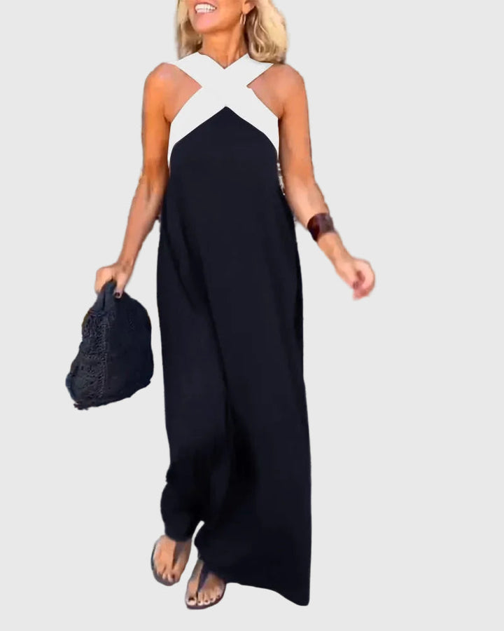 Elena | Robe Maxi Élégante et Fluide