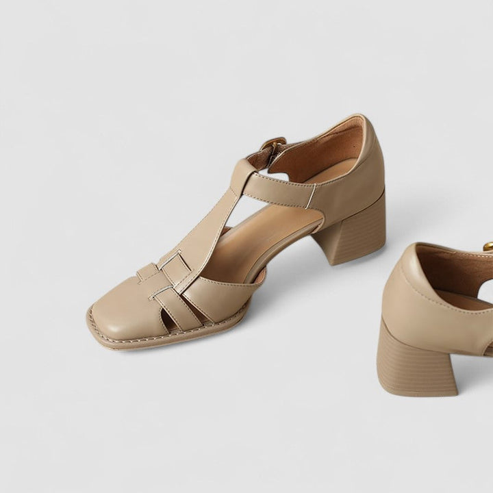 Elyxiana | Talons Bloc Orthopédiques avec T-Sangle