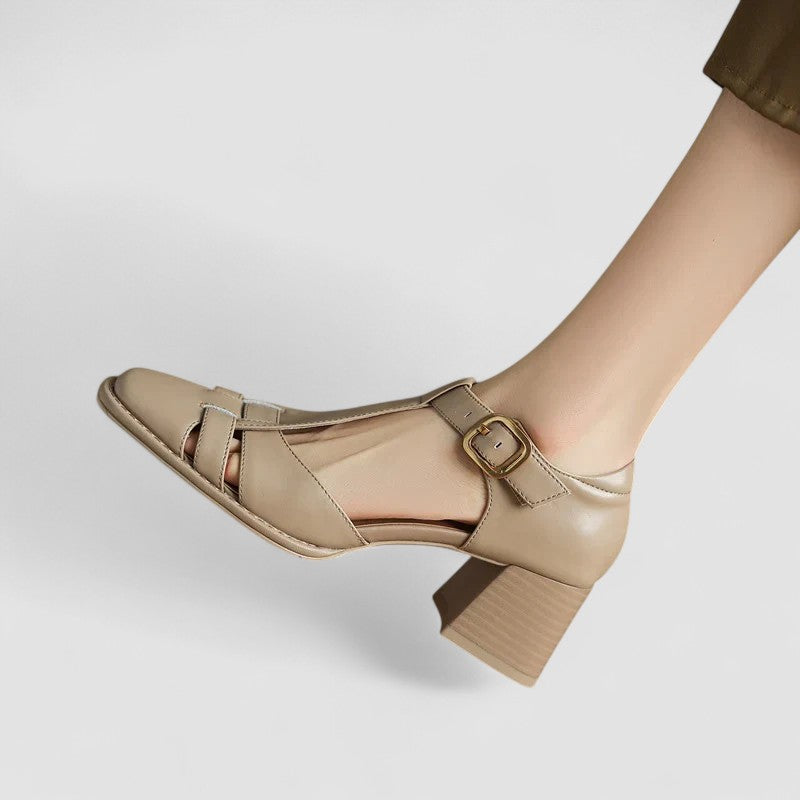 Elyxiana | Talons Bloc Orthopédiques avec T-Sangle