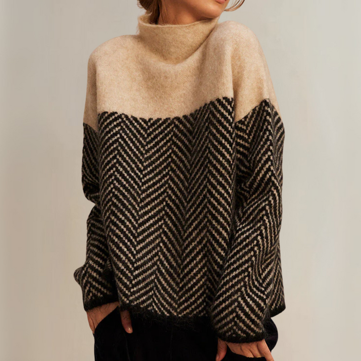 Norah | Pull en Coton Col Montant