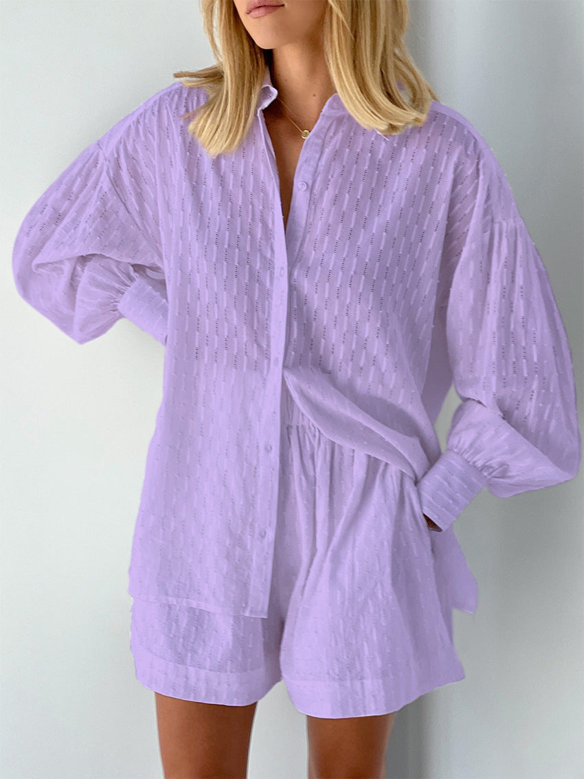 Elizabeth - Ensemble Chemise et Shorts Légers