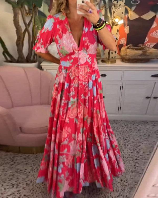 Floriana - Robe Florale Éclatante