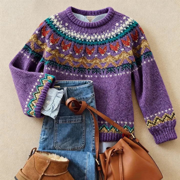 Lucy - Pull Tricot Vintage Classique