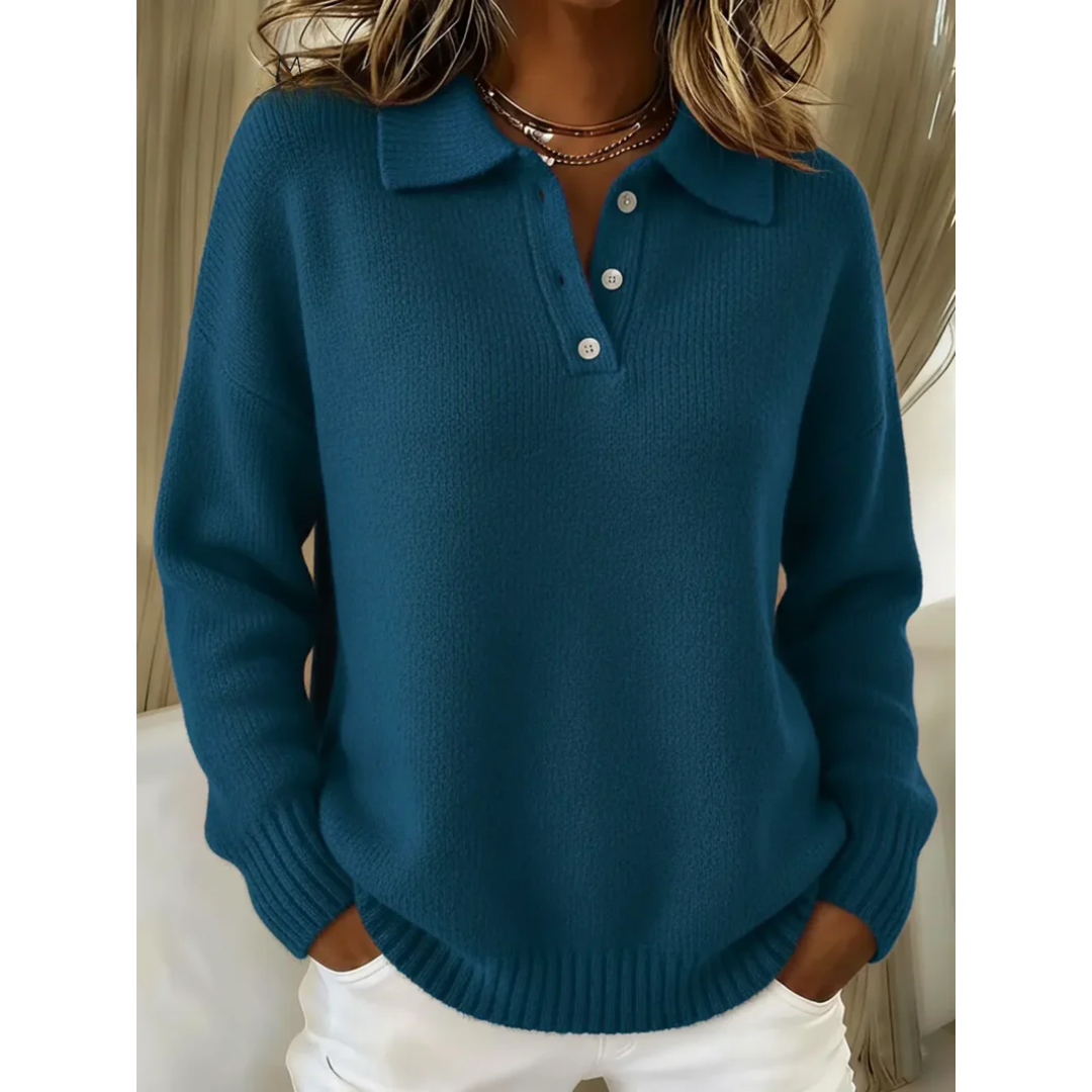 Charlotte | Pull à col polo doux