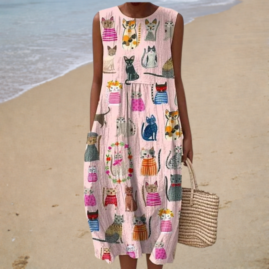 Robe d'été sans manches confortable