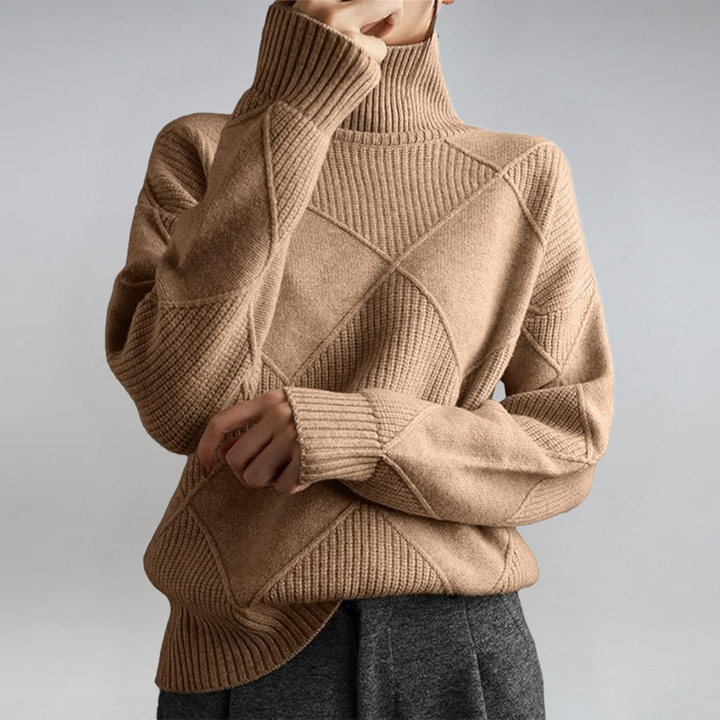 Lauren | Pull roulé en cachemire luxueux