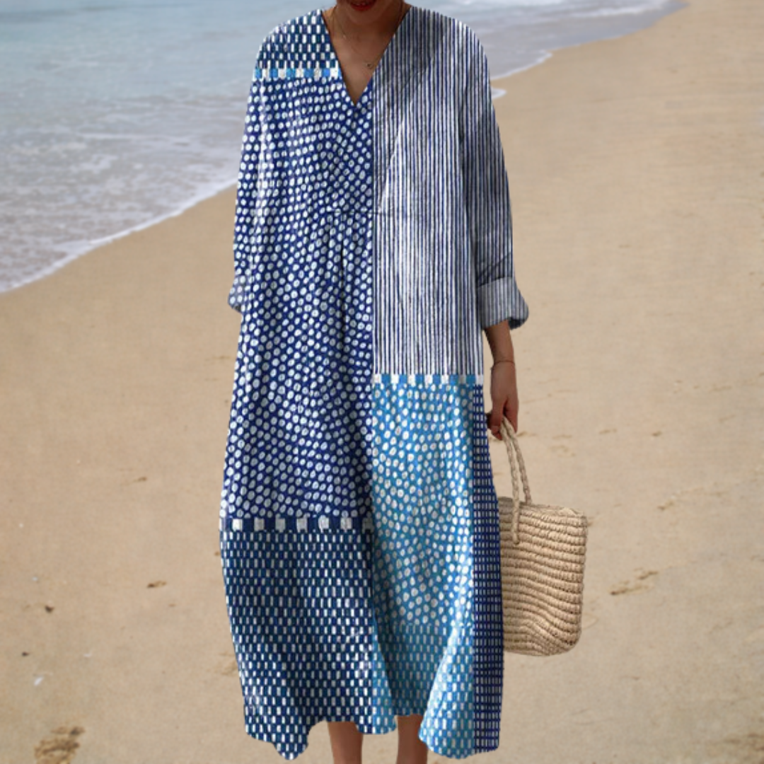 Robe d'été imprimée flatteuse