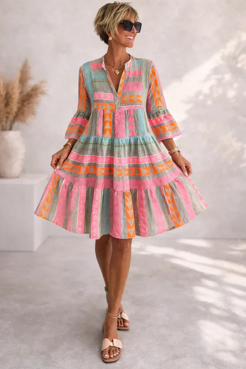 NOVA | Robe Midi Vibrante
