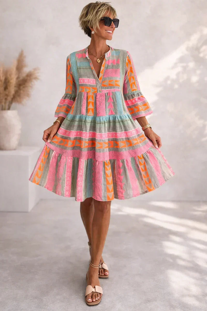 NOVA | Robe Midi Vibrante