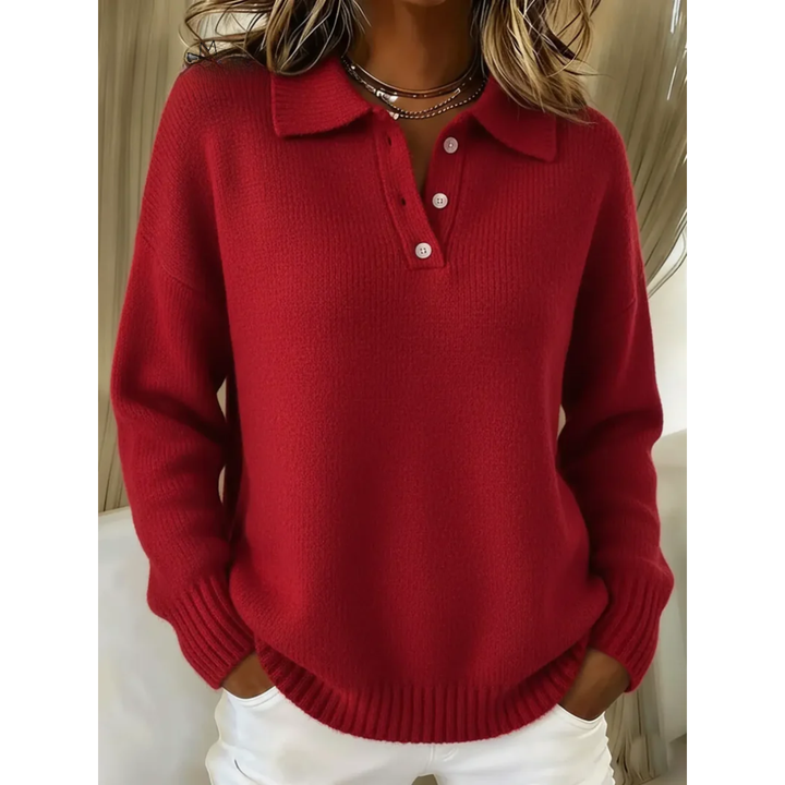 Charlotte | Pull à col polo doux