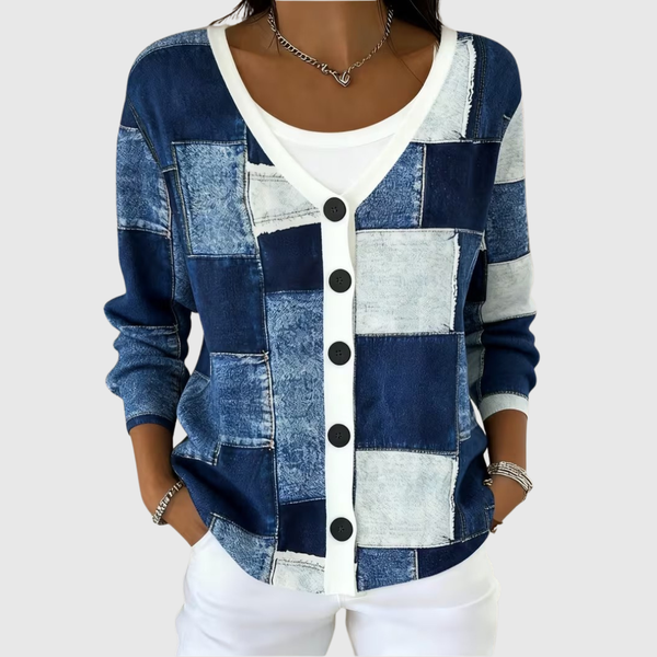 Cardigan Tricoté Boutonné Confortable
