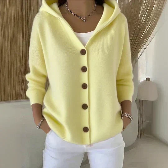 Doris | Gilet en Tricot à Capuche