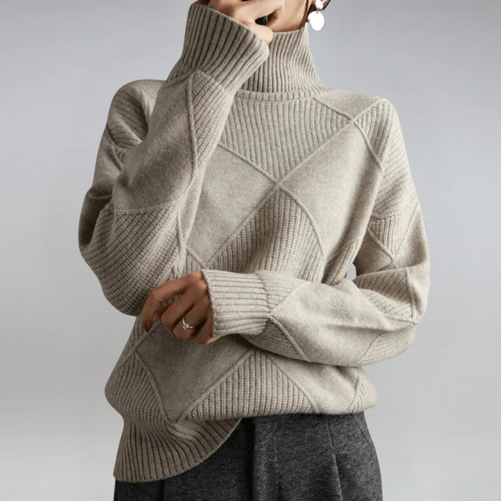 Lauren | Pull roulé en cachemire luxueux