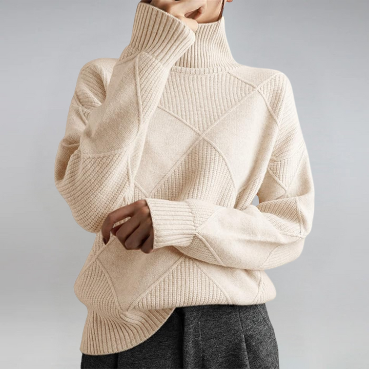 Lauren | Pull roulé en cachemire luxueux