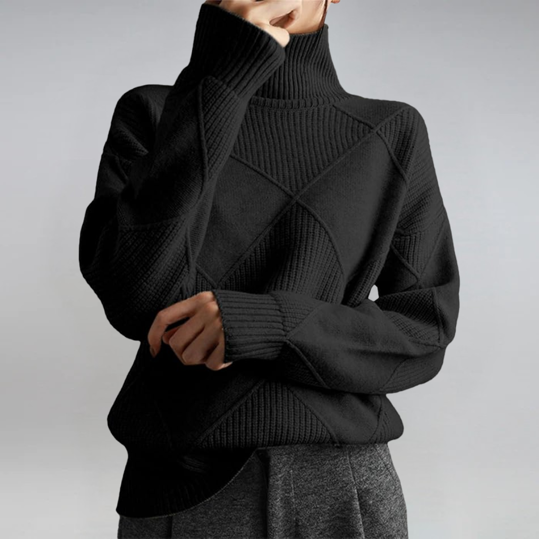 Lauren | Pull roulé en cachemire luxueux