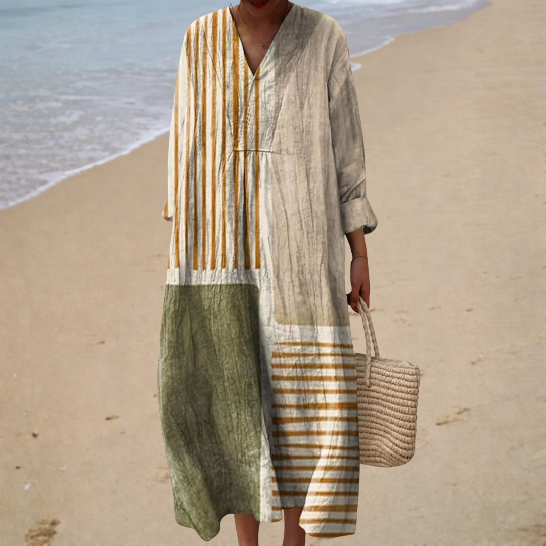 Robe d'été imprimée flatteuse