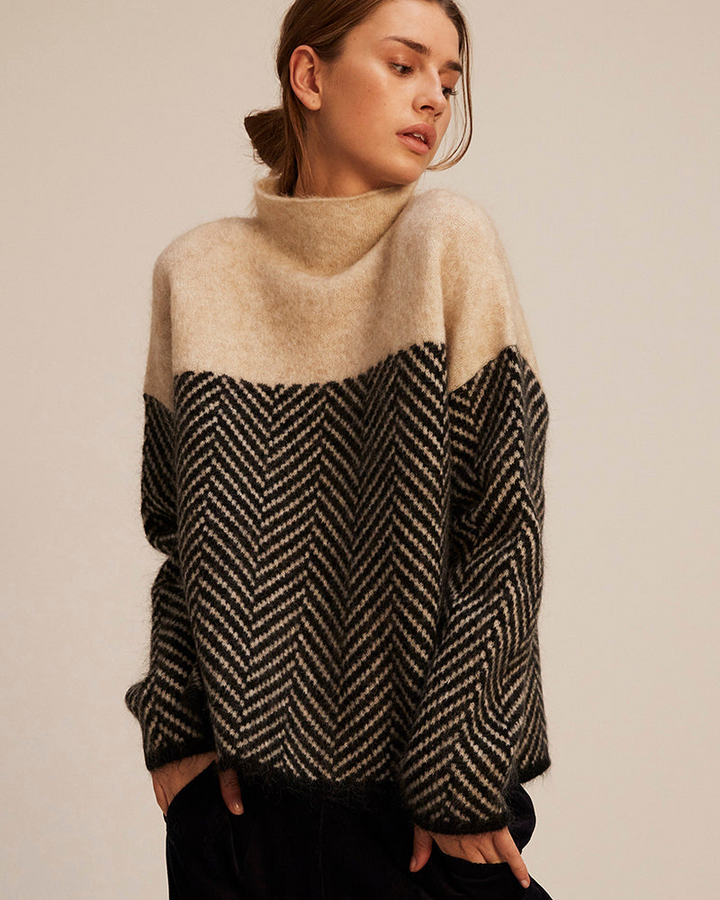 Norah | Pull en Coton Col Montant
