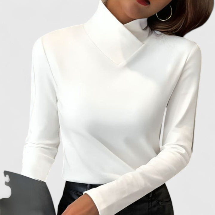 Clair | Pull Élégué à Col Montant