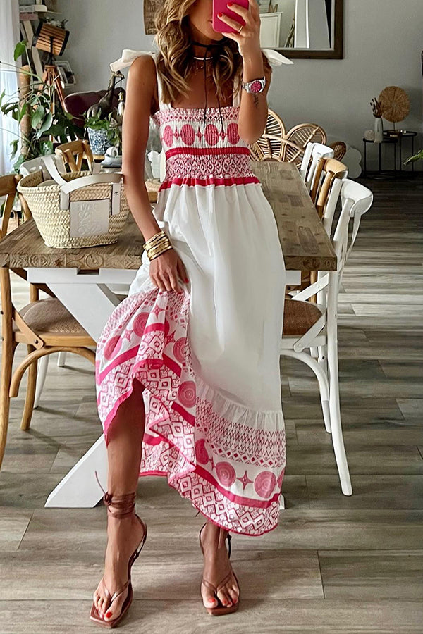Rianna - Robe Maxi Bohémienne d'Été