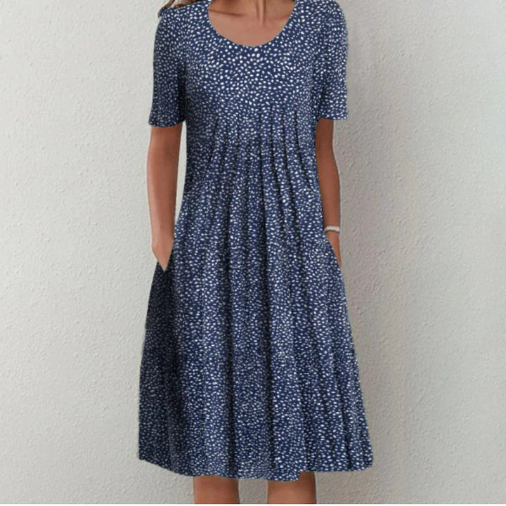 Hailey | Robe Fleurie Élégante et Décontractée avec Poches