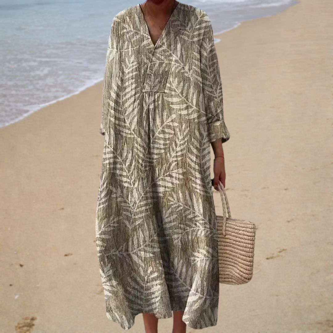 Robe d'été imprimée flatteuse