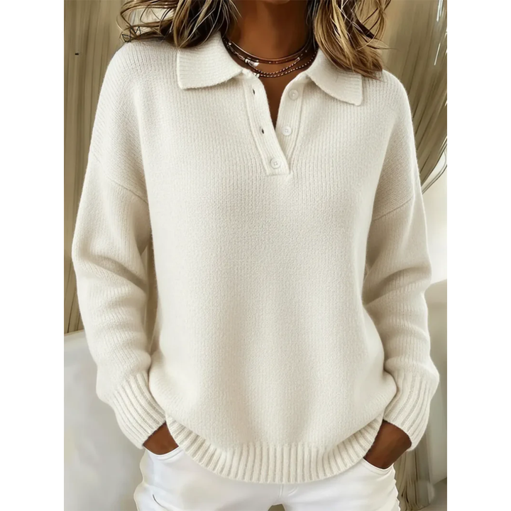 Charlotte | Pull à col polo doux