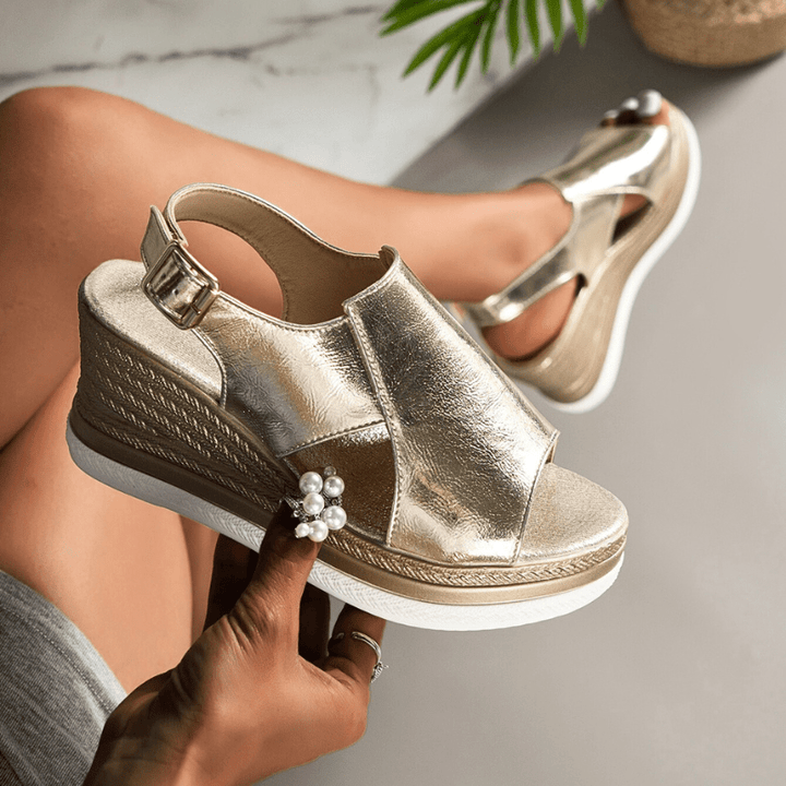 Baylie - Sandales Métalliques Élégantes