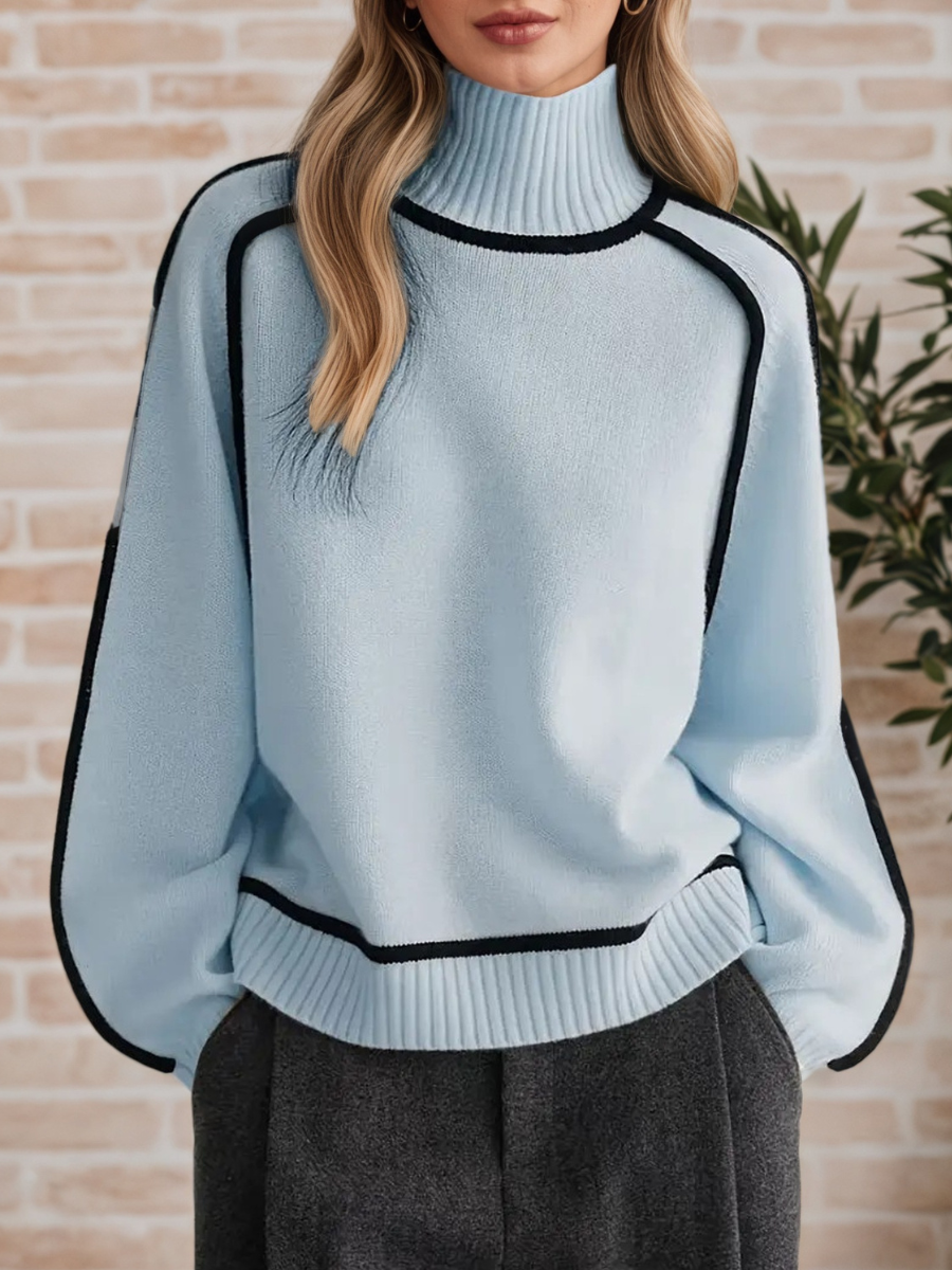 Femme | Pull élégant à col montant