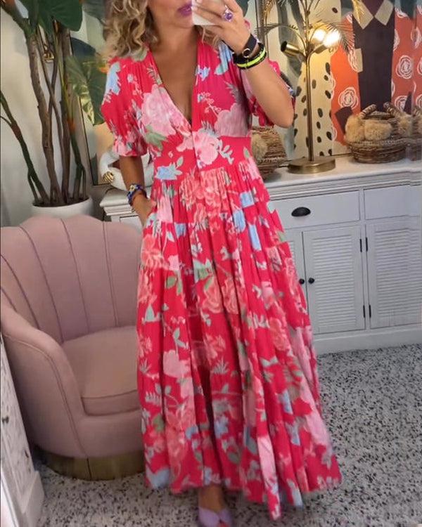 Floriana - Robe Florale Éclatante