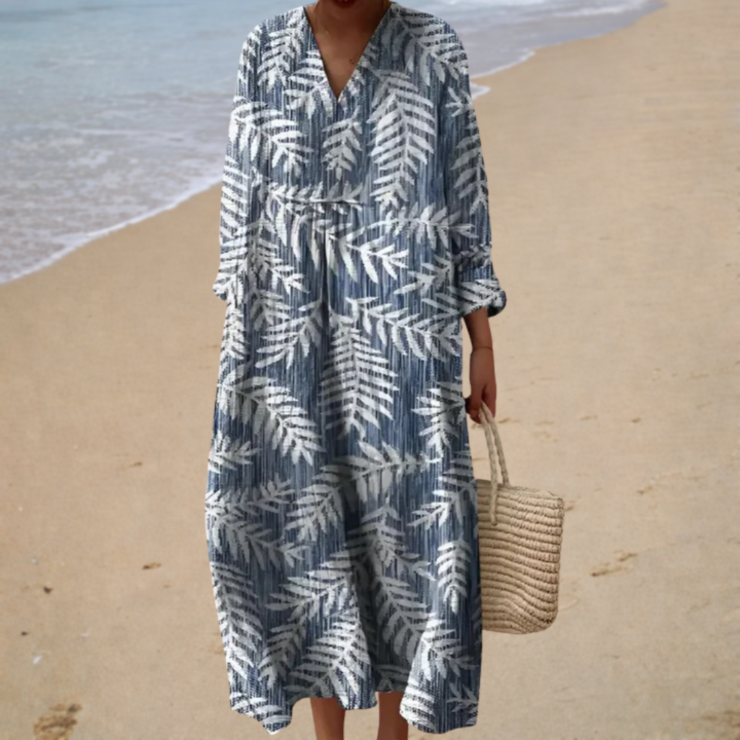 Robe d'été imprimée flatteuse