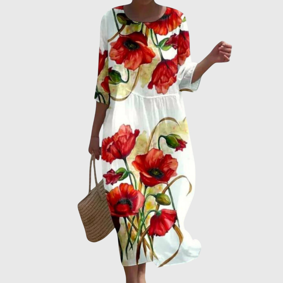Hayley™ | Robe Maxi Florale Élegante