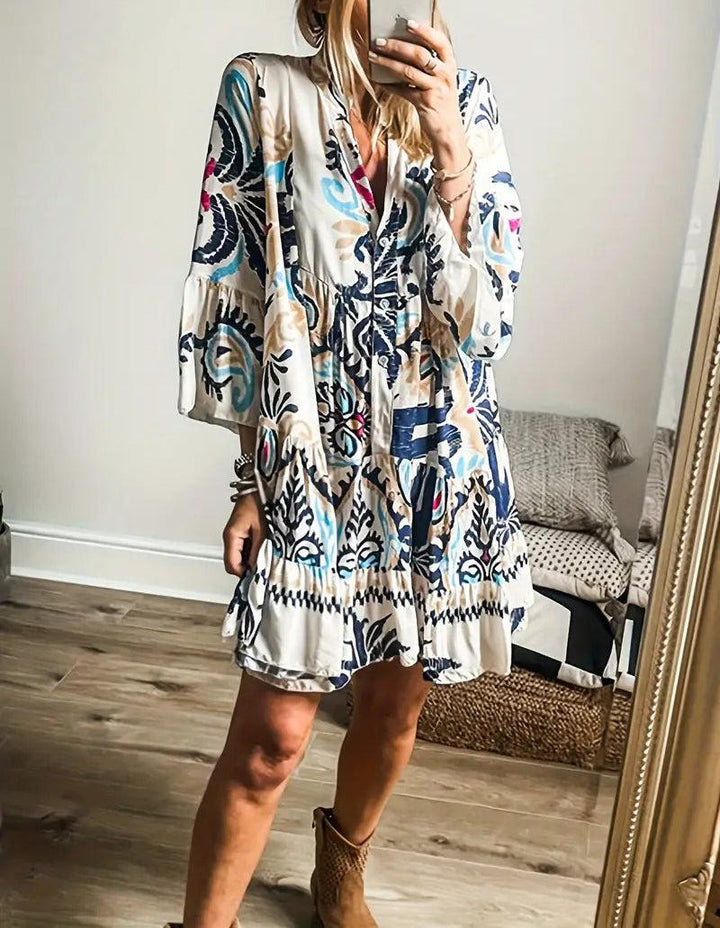 Veronique - Robe Tunique Bohémienne