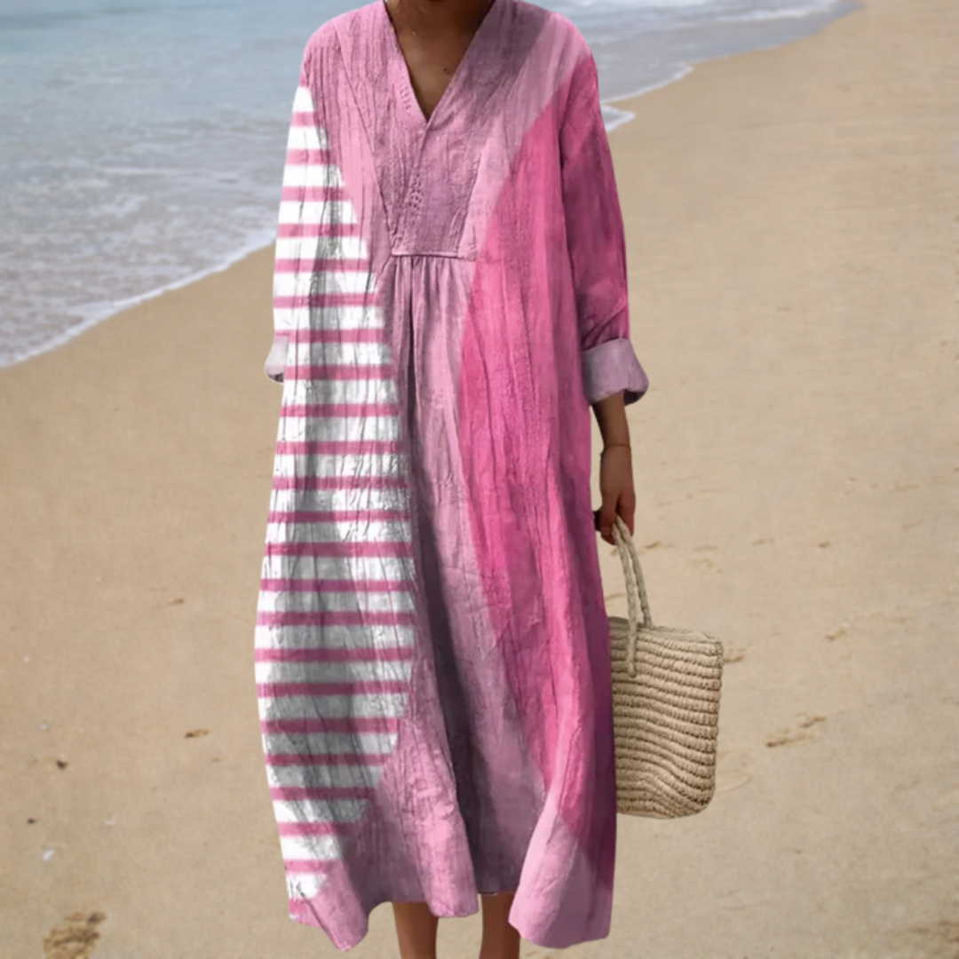 Robe d'été imprimée flatteuse